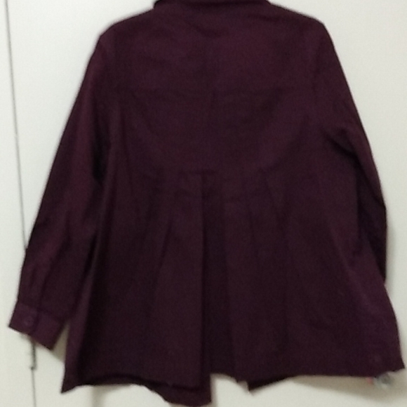 CLEARANCE WW Purple Jean Jacket 14/16W NWOT - Picture 8 of 10